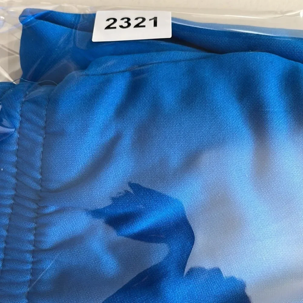Puma Athletic Training Pants Zippered Leg Blue Size Medium